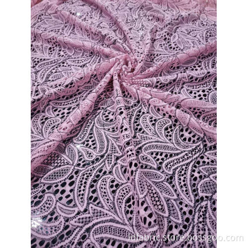 Nylon Polyester Spandex Corn Pattern Spitzenstoff